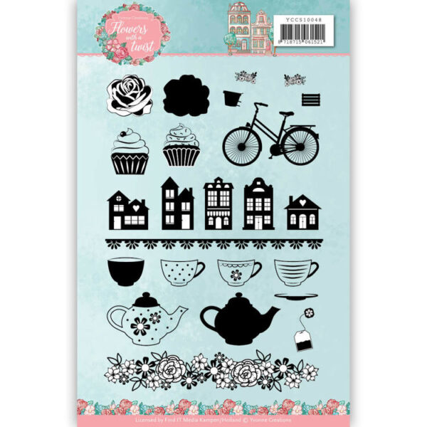 Clear Stamps - Yvonne Creations - Flowers with a Twist YCCS10048