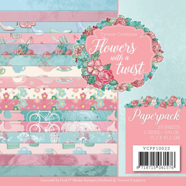 Paperpack - Yvonne Creations - Flowers with a Twist  YCPP10022