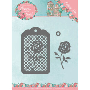Dies - Yvonne Creations - Flowers with a Twist- Rose Label YCD10166