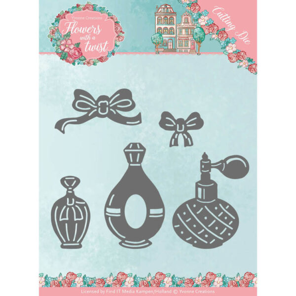 Dies - Yvonne Creations - Flowers with a Twist- Perfume YCD10165
