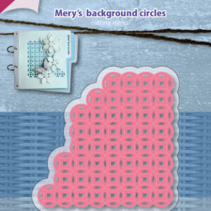 6002/1158 Snijstencil - Mery's Achtergrond - Cirkels