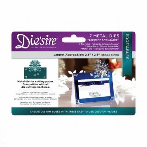 Die'sire Edge'ables Xmas Elegant Snowflake DS-EDGX-ESNOW