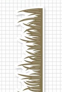 Joy Stencil - grass border   6002/1178