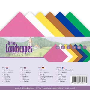Linnenpakket - A5 - Jeanines Art - Spring Landscapes JA-A5-10008