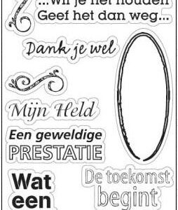 Marianne Design - Clearstamp - Dank je wel - CS0824