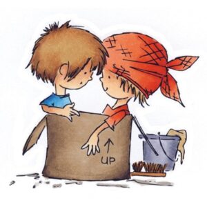 Marianne Design - Don & Daisy - Clearstamp - Moving - DDS3302