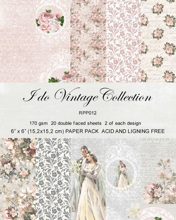 RPP012 Paper pack 6x6 I do Collection 20pcs Reprint