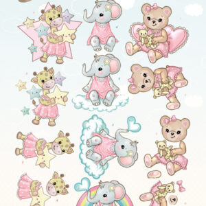 3D Knipvel - Yvonne Creations- Welcome Baby - Little Girl  CD11325