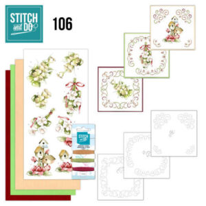 Stitch and Do 106 Pink Spring Flowers  STDO106