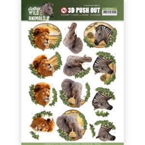3D Pushout - Amy Design - Wild Animals 2 - Africa SB10351