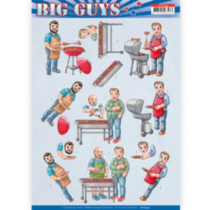 3D Knipvel - Yvonne Creations- Big Guys - Backyard BBQ CD11329