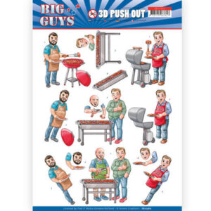 3D pushout - Yvonne Creations- Big Guys - Backyard BBQ  SB10360
