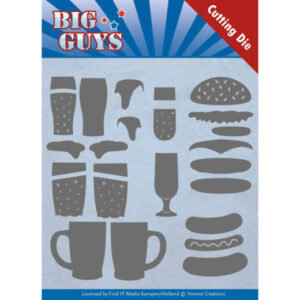 Dies - Yvonne Creations - Big Guys - Fast food  YCD10172