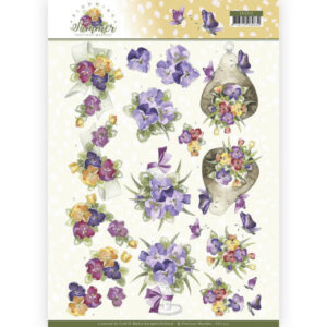 3D Knipvel - Precious Marieke - Blooming Summer - Summer Pansies CD11313
