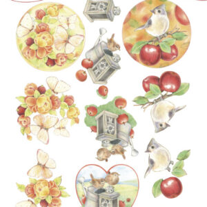 3D knipvel - Jeanines Art - Birds and Butterflies cd11206