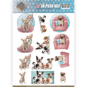3D Pushout - Amy Design - Dog's Life - All kind of Dogs SB10378