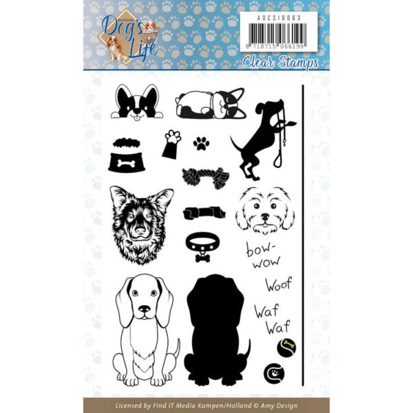 Clear Stamps - Amy Design - Dog's Life adcs10063