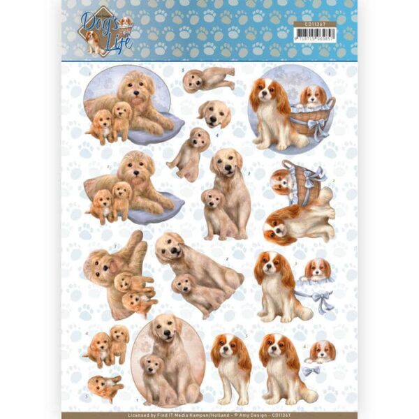 3D Knipvel - Amy Design - Dogs Life - Dog Mommy CD11367
