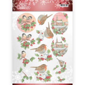 3D Knipvel - Jeanine's Art - Lovely Christmas - Lovely Birds CD11378