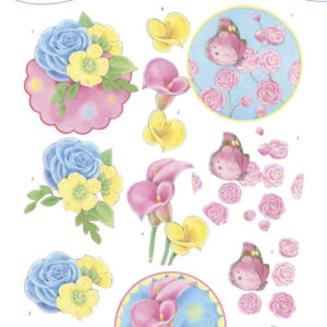 3D knipvel - Jeanine's Art - Flowers CD11394