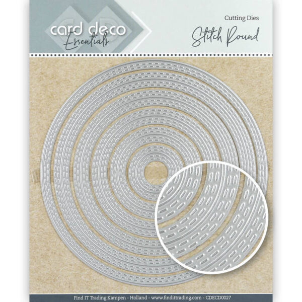 CDECD0027 Card Deco Essentials Cutting Dies Stitch Round Findit Trading