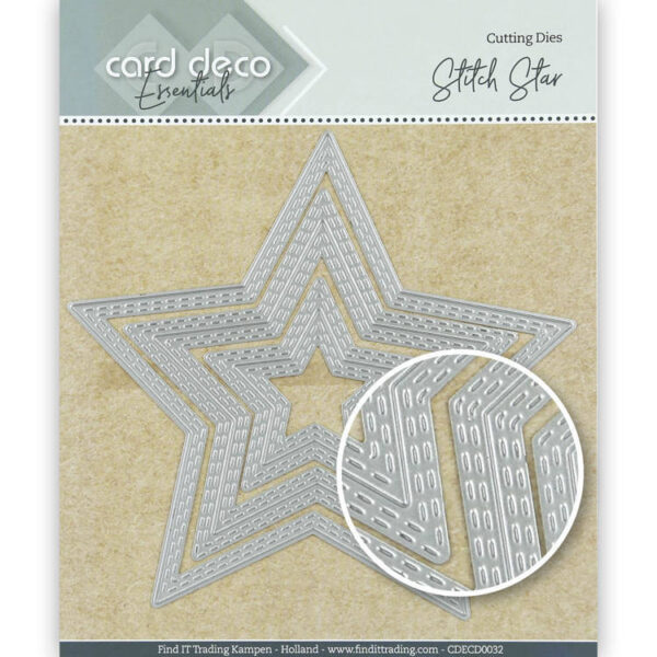 CDECD0032 Card Deco Essentials Cutting Dies Stitch Star Findit Trading