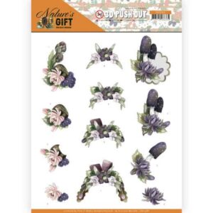 3D Pushout - Precious Marieke - Nature's Gift - Purple Gift SB10386