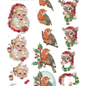 3D knipvel - Yvonne Creations - Kitschy Lala - Santa