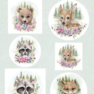 Scenery - Yvonne Creations Aquarella - forest animals  CDS10013