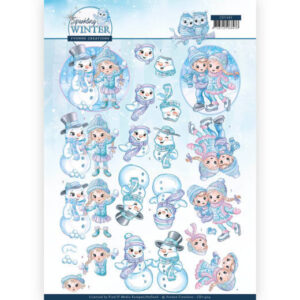 3D Knipvel - Yvonne Creations - Sparkling Winter - Winterfun  CD11404