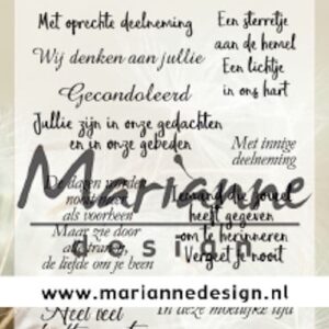 Clear stamp Condoleance  CS1041