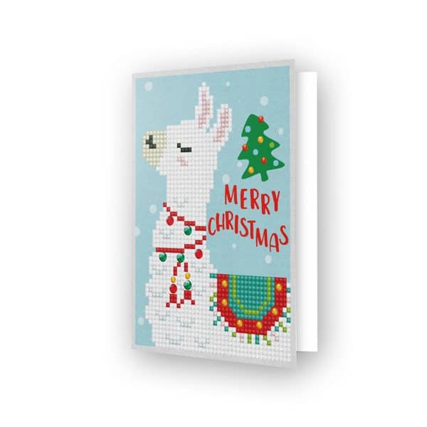 DDG.003 Diamond Dotz® - Greeting Card MERRY CHRISTMAS LLAMA