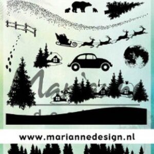 Marianne D Clear Stamps Silhouette Kerst CS1040 1110x150 cm