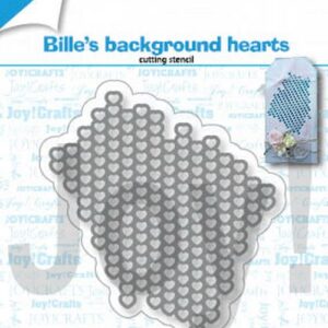 Joy! stencil Bille's harten achtergrond  6002/1363