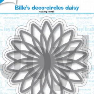 Joy! stencil Bille's deco circles daisy 92x92 mm