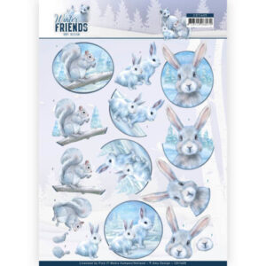 CD11405 3D Knipvel - Amy Design - Winter Friends - Arctic Friends