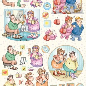 Bill & Betty 3D cutting sheets A4 9.0163