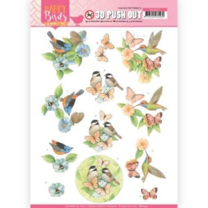3D uitdrukvel - Jeanine's Art - Happy Birds - Gevederde vrienden  SB10417