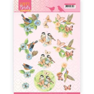 3D Knipvel - Jeanine's Art - Happy Birds - Gevederde vrienden  CD11324