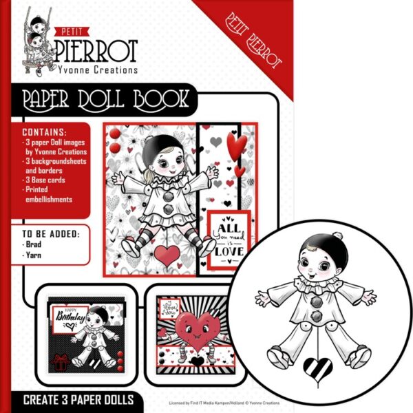 Paper Doll Book - Yvonne Creations - Petit Pierrot YCPD001