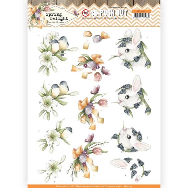 3D Pushout - Precious Marieke - Spring Delight - Young Animals SB10423