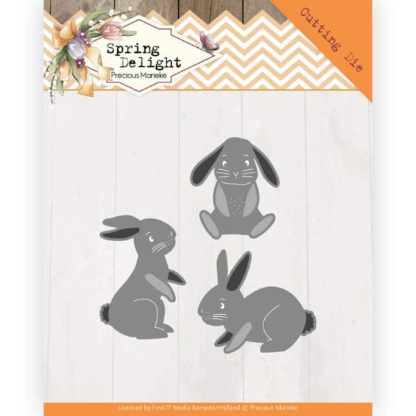 Dies - Precious Marieke - Spring Delight - Spring Bunnies PM10175