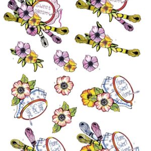 3D cutting sheet - Yvon's Art - Stitching CD11455