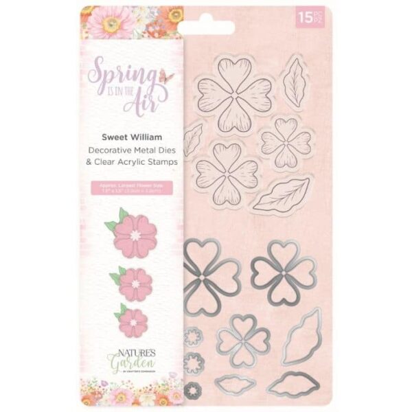 Crafter's Companion Spring is in the Air Stamp & Die Sweet William (NG-SPRIN-STD-SWEET)