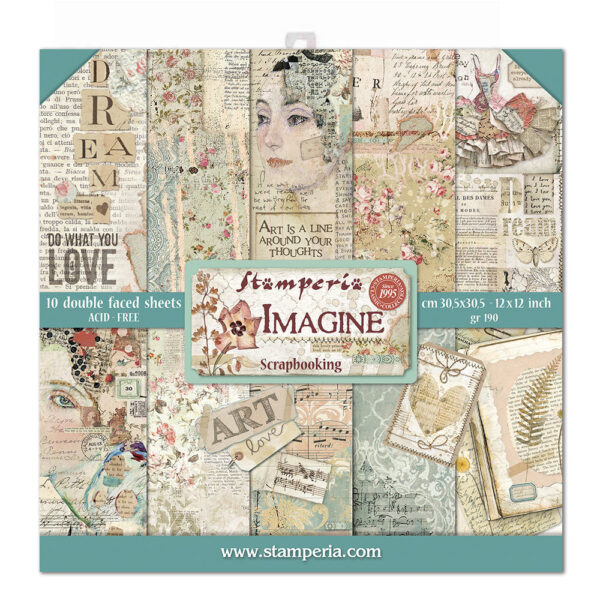 Stamperia Imagine 12x12 Inch Paper Pack (SBBL65)