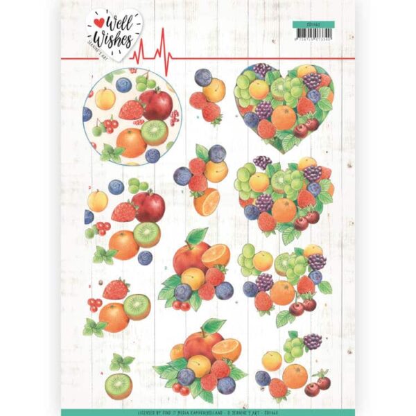 3D Cutting sheet - Jeanine's Art - Well Wishes - Fruits CD11460