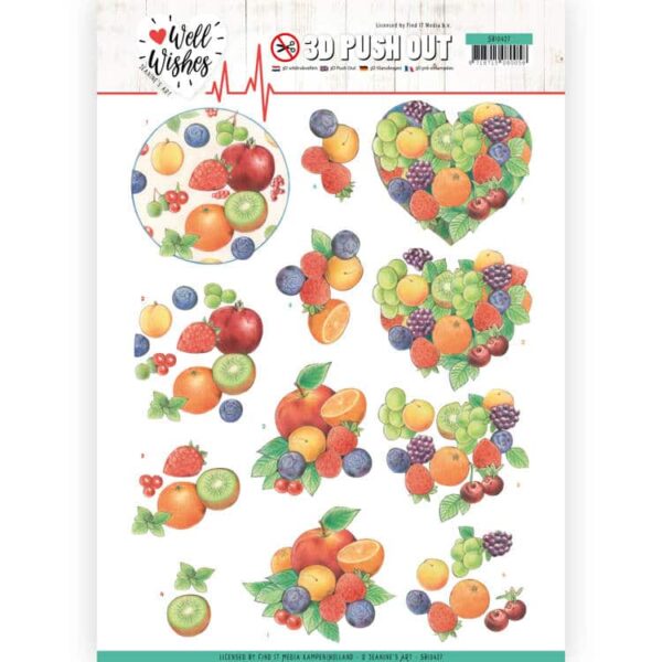 3D Pushout - Jeanine's Art - Well Wishes - Fruits SB10427