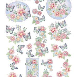 3D cutting sheet - Yvonne Creations - Funky Butterfly cd11449