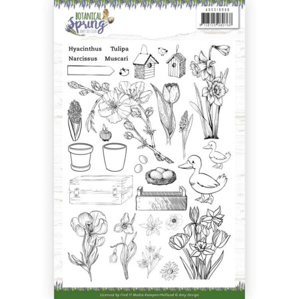 Clear Stamps - Amy Design - Botanical Spring ADCS10066