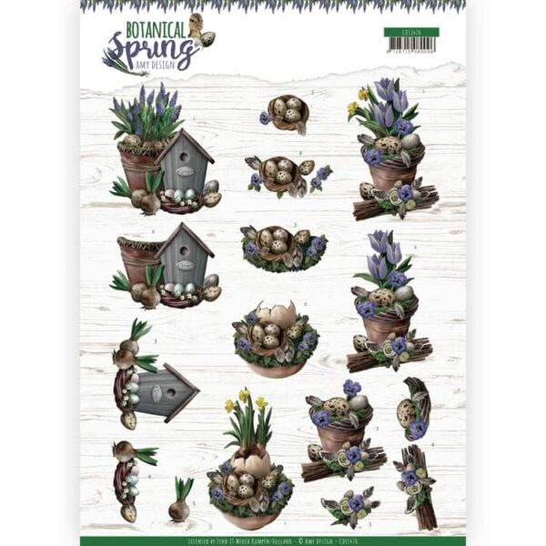 3D cutting sheet - Amy Design - Botanical Spring - Spring Arrangement CD11470